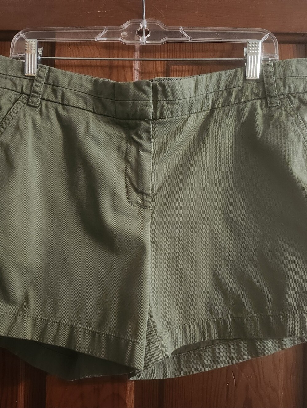 J. Crew Olive Green Chino Shorts 5" Inseam